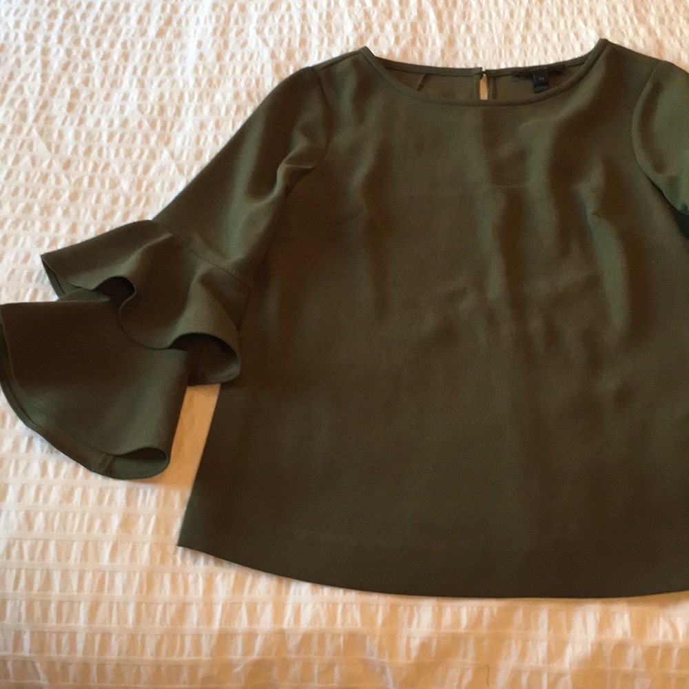 J. Crew Blouse in Forest Green
